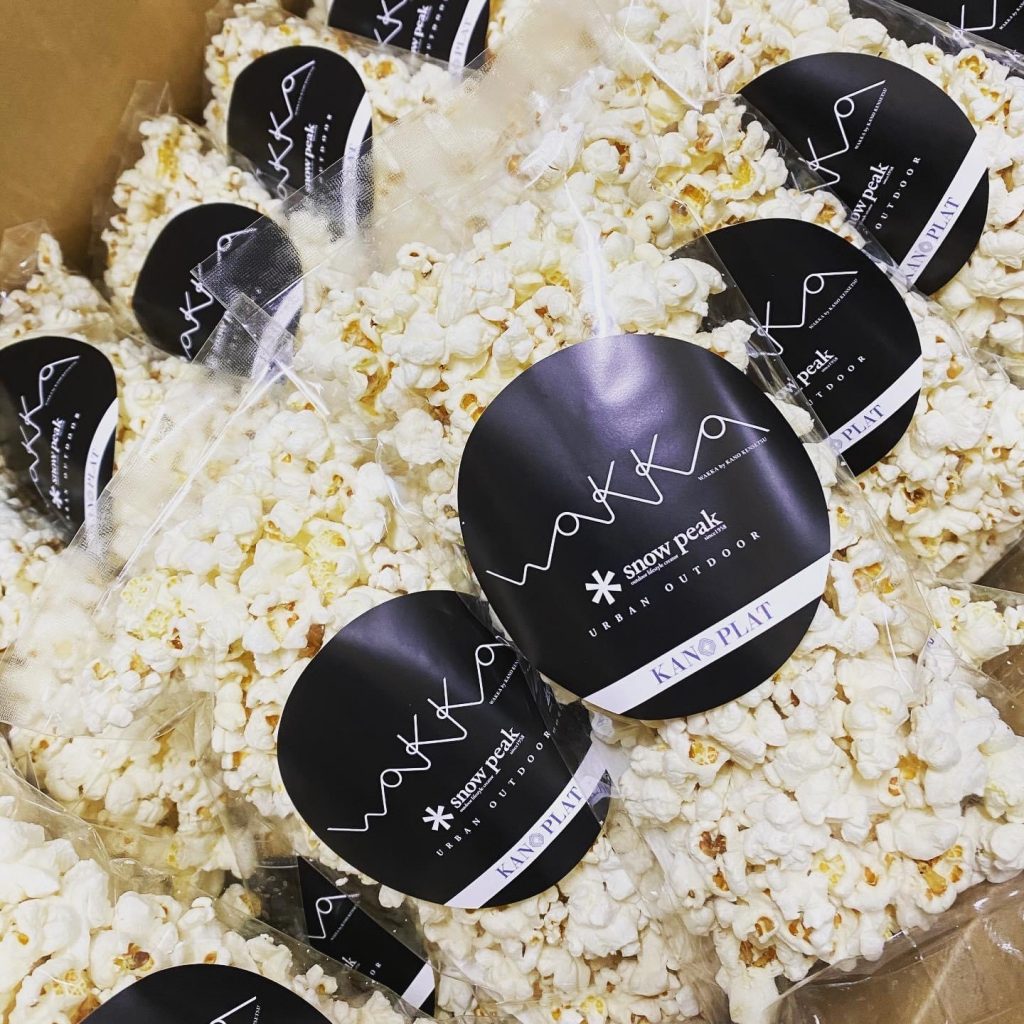 wakka(snow peak）仕様ポップコーンノベルティ